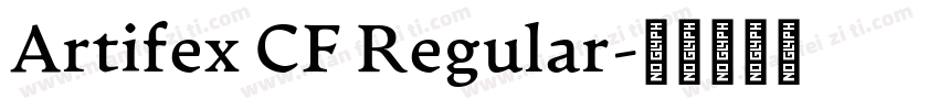 Artifex CF Regular字体转换